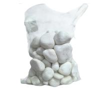 Saco Piedra Decorativa Blanca Canto Rodado 40-60 mm 20 kg - Ideal para Jardines, Rocallas, Macetas Grandes y Paisajismo Exterior