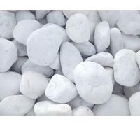 SACO PIEDRA DECORATIVA JARDIN CANTO RODADO BLANCO PURO 20-40 MM 20 KG