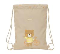 Saco Plano Junior Facil Limpieza Safta Preescolar "Osito" 26 x 34 cm.