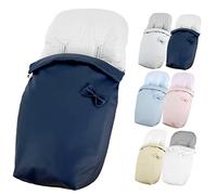 Saco Silla Paseo Universal Impermeable - Uso como Saco en Invierno o como Funda de Silla en Verano - Hecho en España por Trimatt - Color AZUL MARINO ECOPIEL