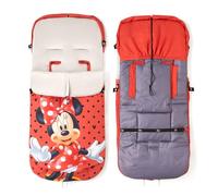 Saco Silla Paseo Universal Interbaby | Saco Bebe Invierno Suave, Cálido, Afelpado | Saco Carro Bebe Invierno Desmontable, Doble Apertura, Lavado Fácil, Materiales Antialérgicos, Minnie Topos
