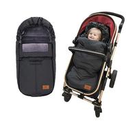 Saco Silla Paseo Universal Saco Invierno Silla Paseo Cabezal Ajustable Impermeable Polar Térmico Unisex Saco Silla Paseo (Negro)