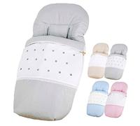 Saco Silla Paseo Universal - Uso como Saco en Invierno o como Funda de Silla en Verano - Hecho en España por Trimatt - color GRIS CLARO