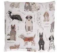 Saco térmico 12x12cm (algodón orgánico Perros) | Almohadilla térmica | Cojín de semillas | Huesos de cerezas