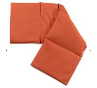 Saco térmico compartimentado en 4 con semillas de colza 60x20cm - naranja - Almohada térmica para microondas - Calor y frío - Cojín térmico con semillas