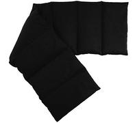 Saco térmico compartimentado en 8 con pepitas de uva 75x20cm | negro | Almohada térmica para microondas | Calor y frío | Cojín térmico con semillas