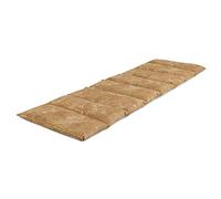 Saco térmico con huesos de ceresas compartimentado en 8, 75x20cm - batik oro - Almohada térmica para microondas - Calor y frío - Cojín térmico con semillas