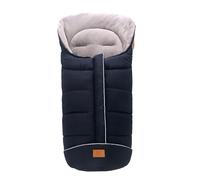 Saco térmico de invierno para cochecito, cubrepiernas de bebé con 3 o 5 puntos de anclaje, Footmuff universal para silla de coche, manta 102 x 54 cm, impermeable y cortavientos, azul oscuro