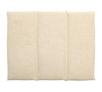 Saco térmico de semillas 40x30 cm (algodón orgánico blanco natural) - Almohada para la espalda o el vientre - Para microondas y horno - Semillas de grosella (Calor/Frio)