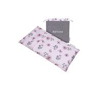 Saco térmico de semillas de trigo con funda lavable 20x30cm.Personaliza color,nombre bordado y olor (Elefantes)