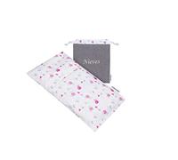 Saco térmico de semillas de trigo con funda lavable 20x30cm.Personaliza color,nombre bordado y olor (Flores+corazones)