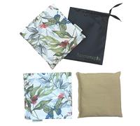Saco Térmico de Semillas para Microondas - 15 x 15 cm - Doble Uso Frío o Calor - Alivio Natural para Cólicos y Dolor Muscular - Relleno de Romero, Trigo y Lavanda - Estampado Mariposas - SACOTERAPIA