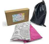 Saco Térmico de Semillas para Microondas - 50 x 16 cm - Doble Uso Frío o Calor - Alivio Natural para Cólicos y Dolor Muscular - Relleno de Trigo y Lavanda - Estampado Mandalas - SACOTERAPIA