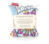 Saco Térmico de Semillas para microondas Aroma Lavanda, Azahar o Romero para aplicar Calor seco Natural con funda lavable Flores Multicolor (Azahar, S (23 x 15 CM))