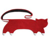 SACO TÉRMICO Leschi de semillas para microondas/para dolores lumbares y de espalda/Animal: Gata Coco, rojo