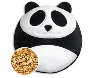 SACO TÉRMICO Leschi de semillas para microondas/para el dolor de estómago/Animal: Panda Bao, negro blanco