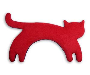 SACO TÉRMICO Leschi de semillas para microondas/para la tensión cervical/Animal: Gata Minina, de pie, rojo