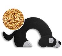 SACO TÉRMICO Leschi de semillas para microondas/para la tensión cervical/Animal: Perro Bobby, negro