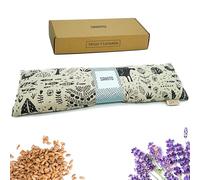 Saco Termico Microondas (43x12 cm) - Alivio Natural para Dolor Cervical, Lumbar y Menstrual, Uso en Calor o Frio - Gran Retencion de Calor - Tela de Primera Calidad - Aroma a Lavanda - Caja Incluida