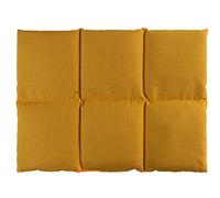 Saco térmico para la espalda - Almohada térmica para microondas y horno - (40x30cm mango con 6 compartimientos, semillas de grosella)