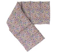 Saco térmico XXL compartimentado en 8 con pepitas de uva 75x20cm | Tejido biológico Psychedelic Heart | Almohada térmica para microondas | Calor y frío | Cojín térmico con semillas