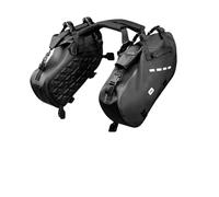 Sacoche Selle Motos Bolsa Impermeable para Motocicleta Alforja De Ajuste Universal Gran Capacidad, Lateral Sillín 18L/28L/48L Bagagerie Moto(Black)