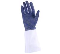 Sacolin Guante de esgrima, punto de plástico azul, tamaño L derecho, antipinchazos para sable de espada de aluminio, agarre y control mejorados, pieza única para competición y entrenamiento