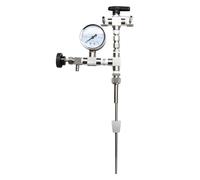 Sacolin Kit de transferencia de embotellado de cerveza con manómetro, relleno de botellas de contrapresión de acero inoxidable 304, 39,5 cm de altura, kit de elaboración de cerveza para cerveza casera