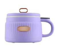 Sacolin - Mini olla eléctrica flexible de 1,6 L para ramen, cocina antiadherente con LCD, ideal para dormitorios y viajes