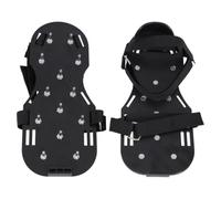 Sacolin Zapatos aireadores de césped, 30 x 14 cm, autonivelantes, picos de acero de 28 mm, para aflojar el suelo, airear el césped, zapatos con pinchos de hormigón