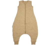 Sacos de abrigo marca Meyco. Modelo Schlafsack mit Beinen/Schlafoverall - Rib Mini Spot - Toffee Melange - Gr. 80 cm
