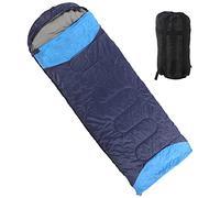 Sacos de dormir Cool Weather Bolsa de camping ligera y transpirable con mochila (azul marino)