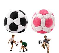 Sacos de fútbol de 2.75 pulgadas, saco de felpa suave para adultos, pelota de patada rellena de pellets de 32 paneles, pelotas de entrenamiento de malabares para coordinación, juego en interiores y