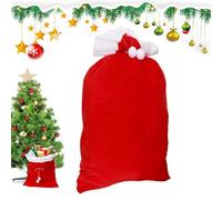Sacos De Navidad Papa Noel | Bolsa de Santa de Terciopelo Navideña,Para Regalos Golosinas Juguetes Fiestas Celebraciones Festivas
