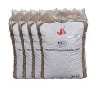 Sacos de Pellets Din Plus A1 15kg de madera 100% conífera 100% natural, para estufas y calderas de biomasa 6mm - HP5