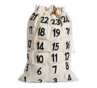 Sacos de regalo con 24 bolsillos pequeños de 8 x 8 cm, almacenamiento de caramelos de Halloween, regalos de Acción de Gracias, bolsa de colección, múltiples usos, bolsas de regalo de Navidad para el