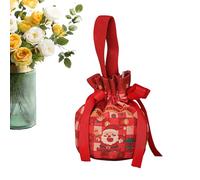 Sacos festivos con cordón, embalaje de golosinas navideñas, divertidos soportes para aperitivos, regalos de Navidad, bolsas reutilizables para rellenar calcetines, suministros de fiesta, bolsas de