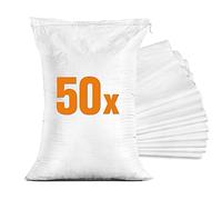 Sacos para escombros - Saco rafia - Saco arena para inundaciones - Bolsas obra y jardin (60 x 40 cm)