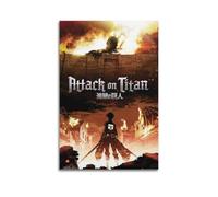 SACPFGUE Póster decorativo de Attack on Titan, lienzo para pared e impresión artística moderna para decoración de dormitorio familiar, 20 x 30 cm
