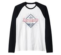 Sacramento en California Estados Unidos Souvenir Vintage USA Camiseta Manga Raglan