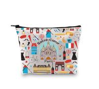 Sacre-Coeur Paris Francia Sacré-Cœur - Regalo de viaje de Sacré-Cœur Souvenir de París, regalo de viaje, bolsa de cosméticos del estado de París, regalo del orgullo de París, Sacré