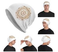 Sacred Geometry OM Mandala Unísex, Gorros para Adultos, Gorros de Punto Gorra de Punto, Moda cálida Otoño, Invierno, Exterior Skullies Sombreros