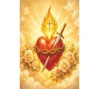 Sacred Heart, Immaculate Heart, Catholic Daily Journal, 6x9 Soft Cover Notebook With 100 White Pages: Heart Of Jesus I Put My Trust In You,