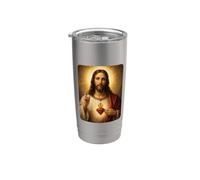 Sacred Heart of Jesus Design Vaso térmico de acero inoxidable de doble pared