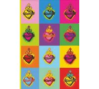 Sacred Heart Pop Art | Catholic Journal for Thoughts, Prayers, and Reflections: 6 x 9 | 120 Lined pages | Catholic Devotional Gifts for First Communion | Confirmation | RCIA/OCIA