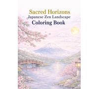 Sacred Horizons: Japanese Zen Landscape Coloring Book for Adults: Calming & Cozy Designs for Stress Relief, Relaxation and Mindful Coloring