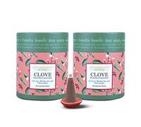 Sacred Life - Conos de clavo seco Dhoop | Paquete de 2 | Contiene: 80 conos de incienso | Tiempo de combustión de 35 minutos | Dhoop bajo en humo para Pooja | 100% orgánico y libre de carbón |