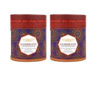 Sacred Life Dry Dhoop Sambrani - Conos de incienso (2 unidades, 80 conos de incienso, tiempo de combustión de 35 minutos), sin humo para Pooja, 100% orgánico y sin carbón, aromaterapia, meditación