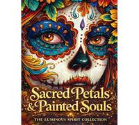 Sacred Petals & Painted Souls: The Luminous Spirit Collection: An Intricate Adult Coloring Book Featuring Floral Skull Art, Gothic Mandalas, Detailed Linework, and Relaxation Designs