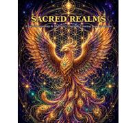 SACRED REALMS: A Sacred Geometry and Mythical Creatures Coloring Book for Adults: Mystical Designs of Spiritual Animals for Meditation and Stress Relief